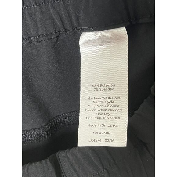 Talbots Womens Active Pants XL Black Straight Leg Crop Stretch Gym Training - Picture 11 of 11
